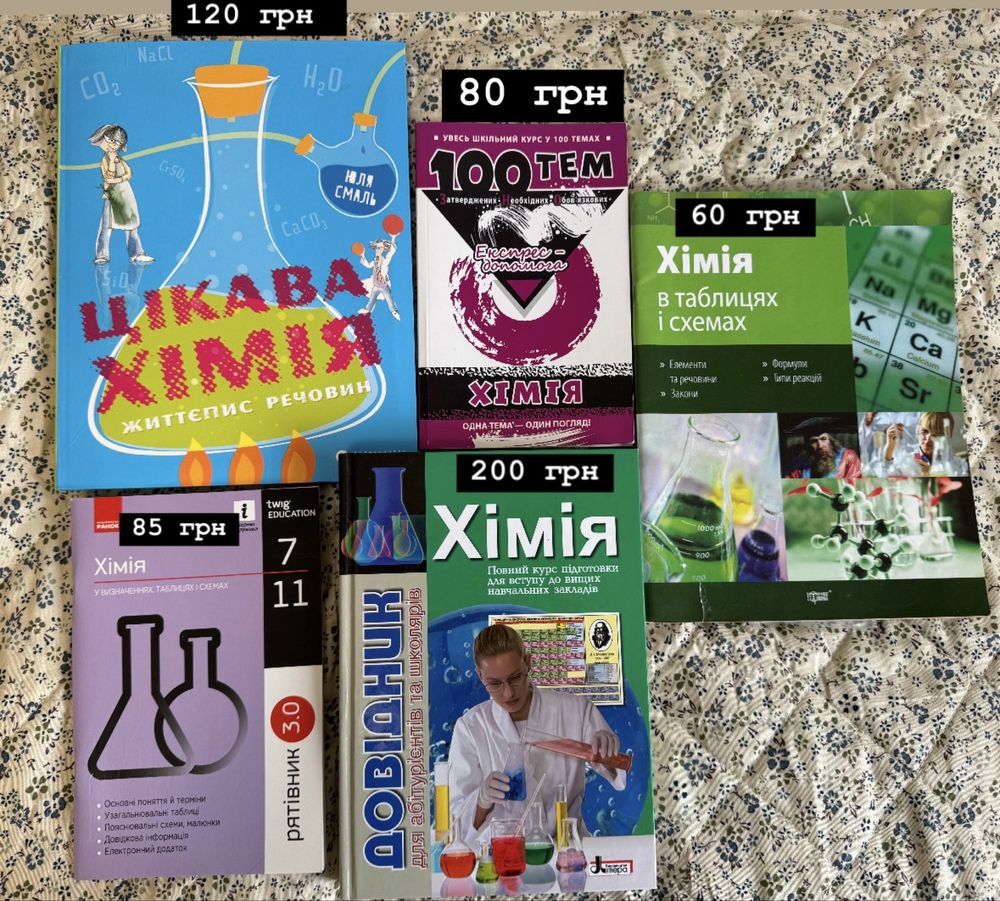 Підручники для підготовки до НМТ, ЗНО, ДПА.