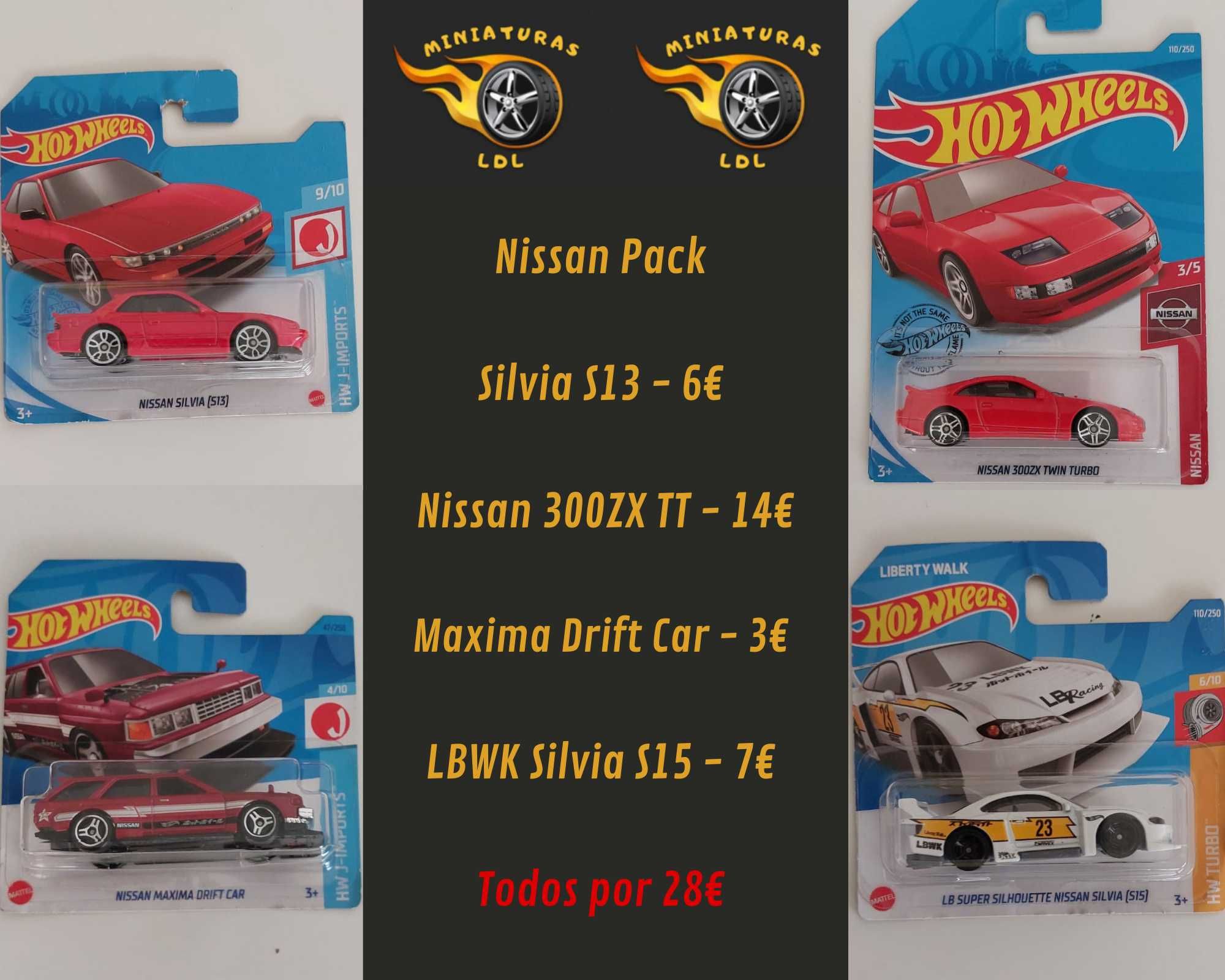 Hot Wheels Nissan Pack