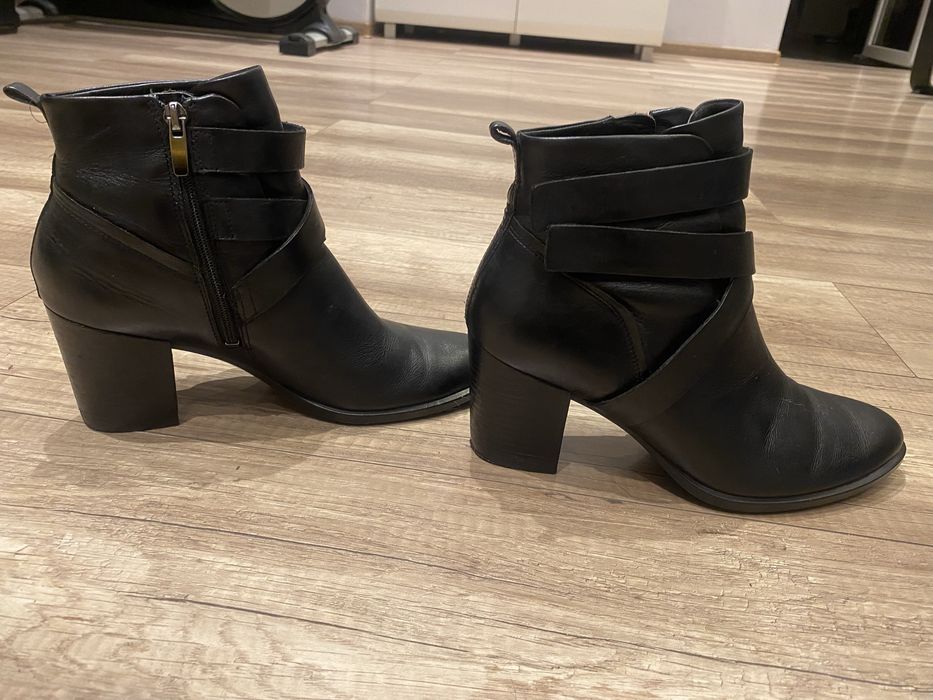 Botki czarne Ecco 38
