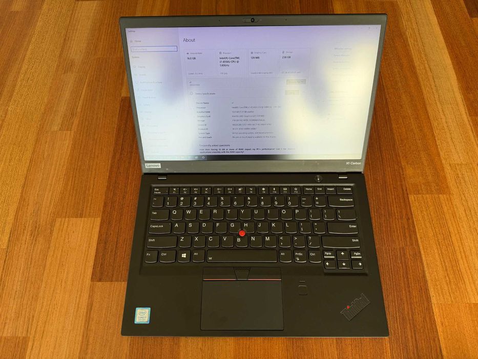 Lenovo ThinkPad X1 Carbon Gen6, US keyboard