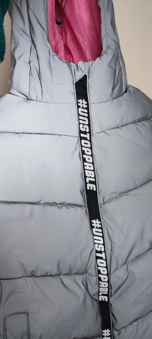 Kurtka 116 dziewczęca przejściowa odblaskowa