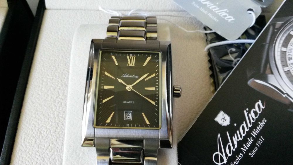 Zegarek męski zegarki Adritica szwajcarski swiss made NOWY