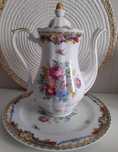 Bule de Porcelana Limoges LG – Floral Pintado à Mão, Impecável