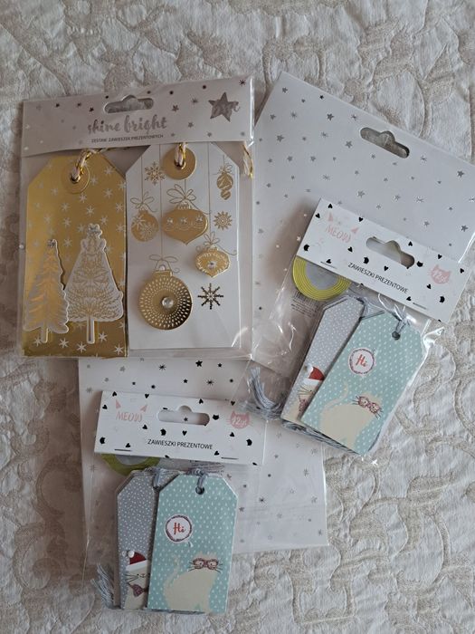 Kartki/zawieszki - Boże Narodzenie na prezenty