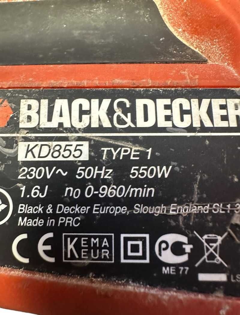 Młotowiertarka Black&Decker KD855