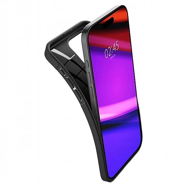 Etui Spigen do iPhone 15 Pro - czarne plecki ochronne, pancerna obudow