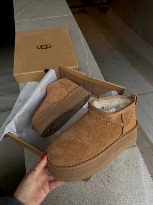 Угги/Угг/Уггі/Уги/Угі/UGG Australia Ultra Mini Platform Chestnut