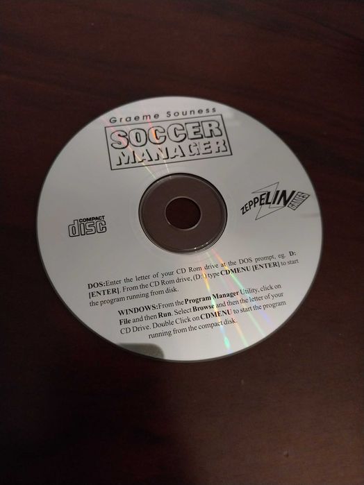 CD jogo Soccer Manager, videogame, computador