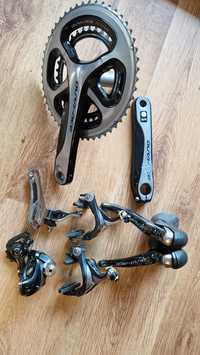 Grupa shimano DURA ACE 9000 klamki przerzutki hamulce korba