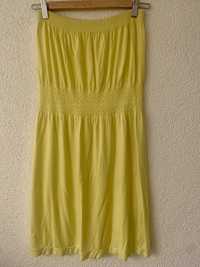 Żółta bawełniana sukieneczka ;)