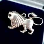 Lew srebro 925 znak zodiaku wisior
