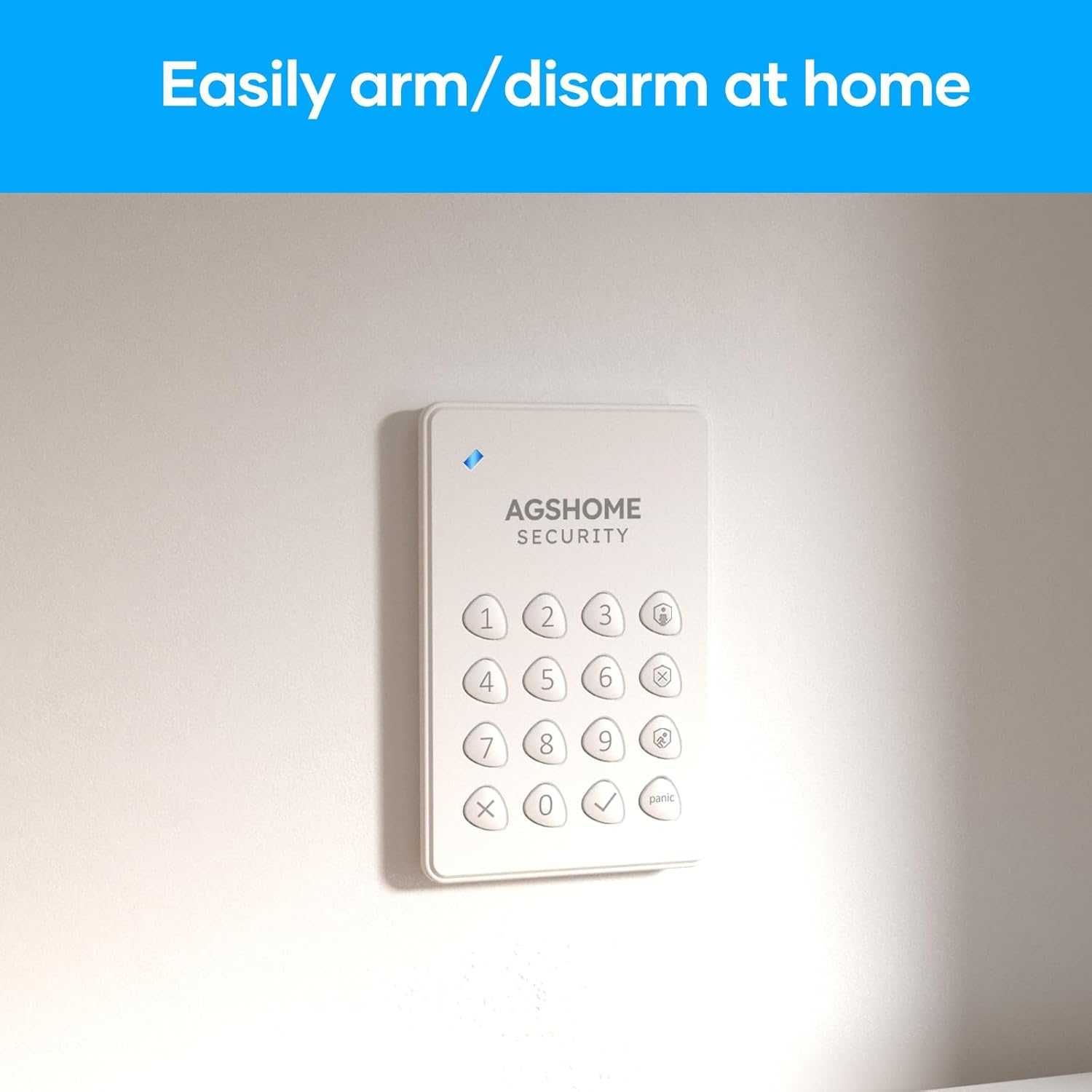 Bezprzewodowy system alarmowy AGSHOME z syreną 120 dB, WiFi, Alexa