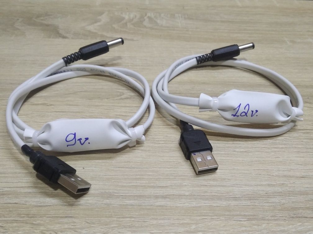 Кабель переходник USB/DC для Wi-Fi роутера 9V, 12V.