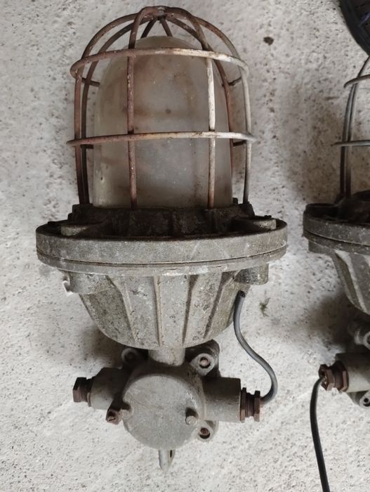 2szt x Stara lampa górnicza OMP 200 przeciwwybuchowa Połam Wilkasy