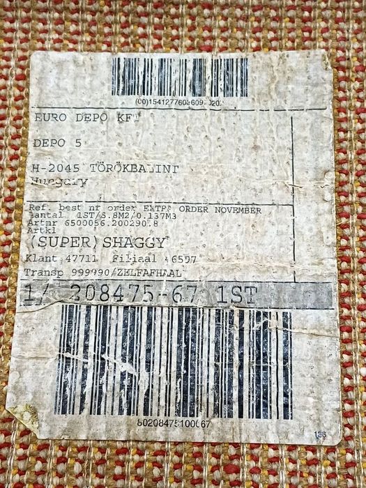 Килим  пухнастий розмір 2х2.1м