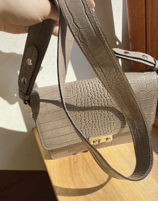 Torebka skórzana skóra naturalna ryłko