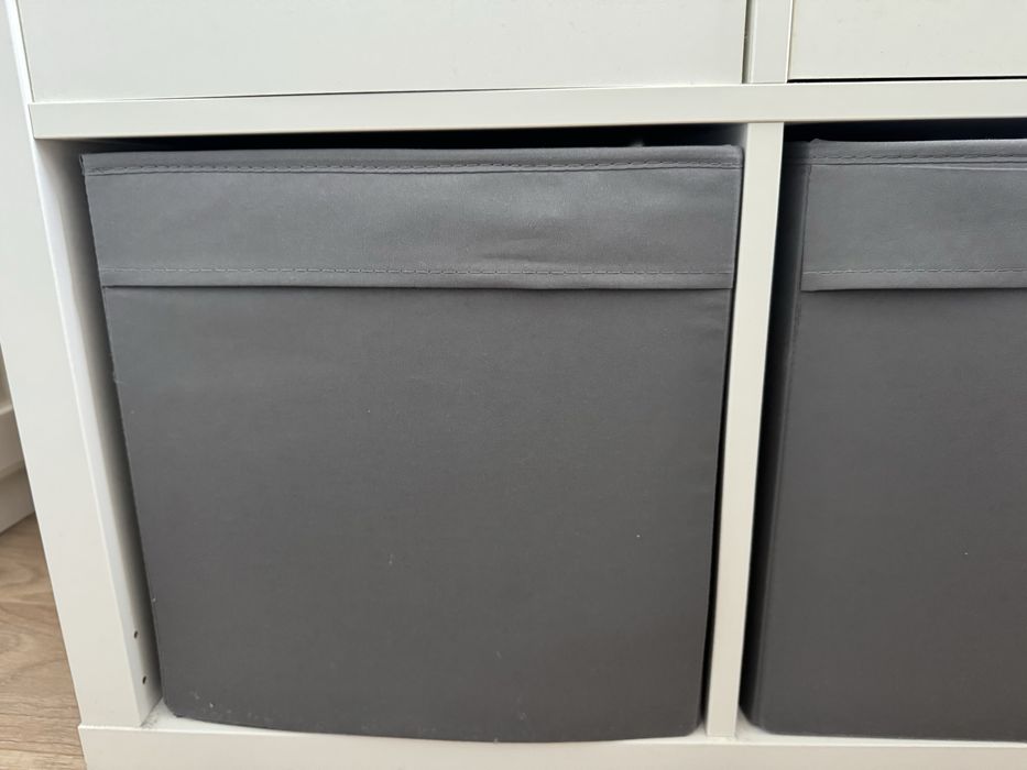 IKEA DRONA x7 pudełko wkład szuflada do Kallax SZARY