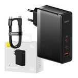 Ładowarka Sieciowa Baseus Gan5 Pro 2Xusb-C + Usb, 140W (Czarna)
