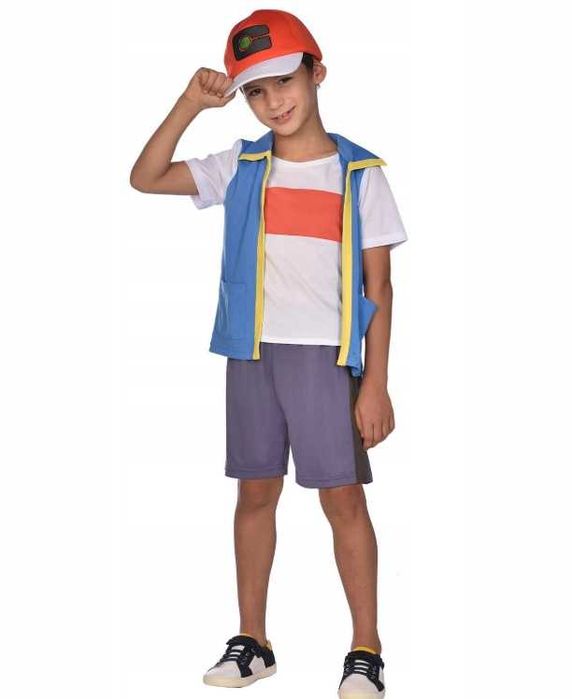 Kostium Strój dziecięcy Trener Pokemon Ash 128-134 cm