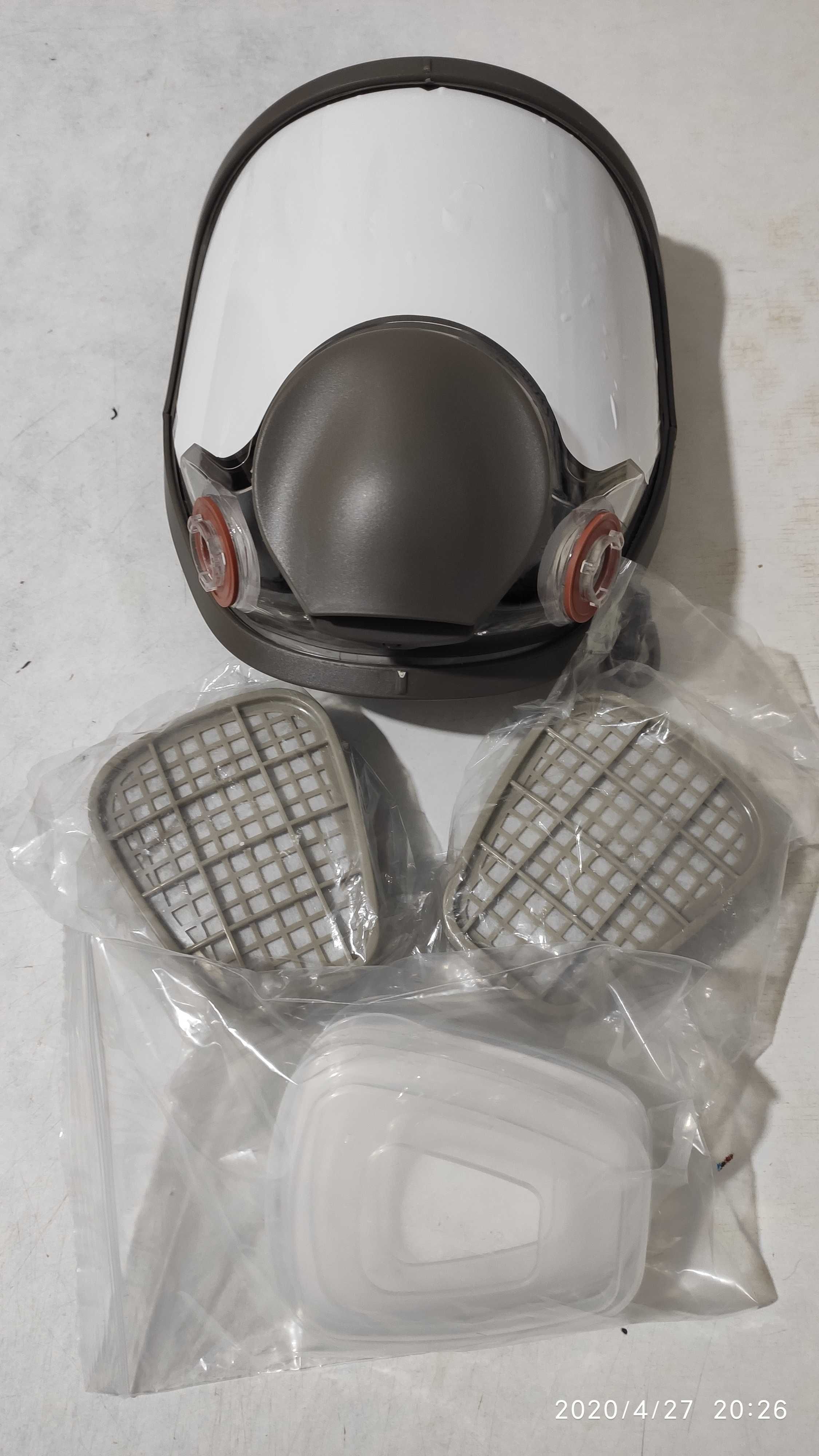 Полнолицевая маска респиратор 6800 с фильтрами