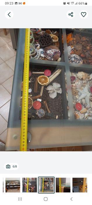 Ława stół szkło szuflady