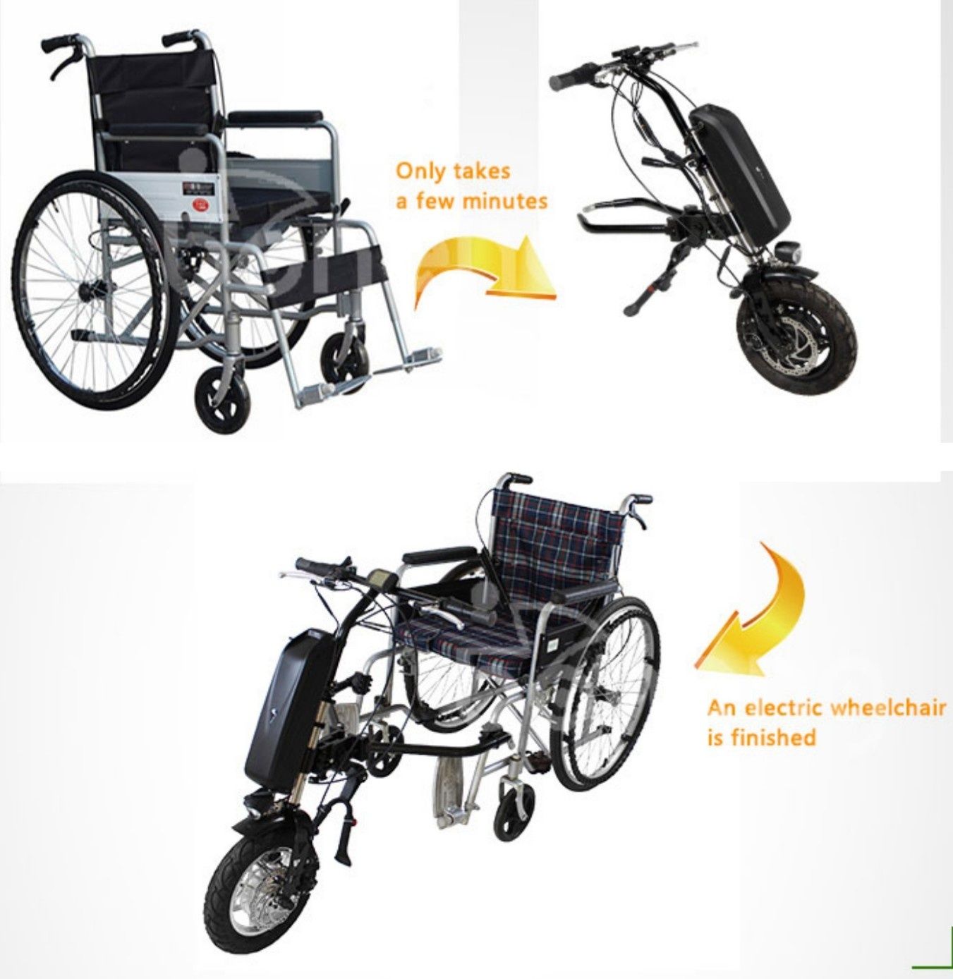 Электроприставка к инвалидной коляске 16дюймов,500 ватт.