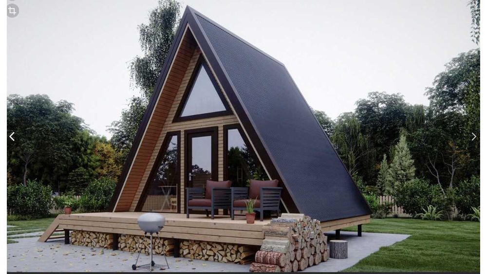 Casa de Madeira T1 Bungalow, Pré-Fabricada