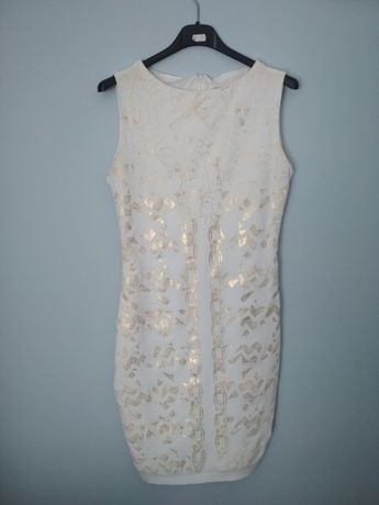 biała sukienka xs