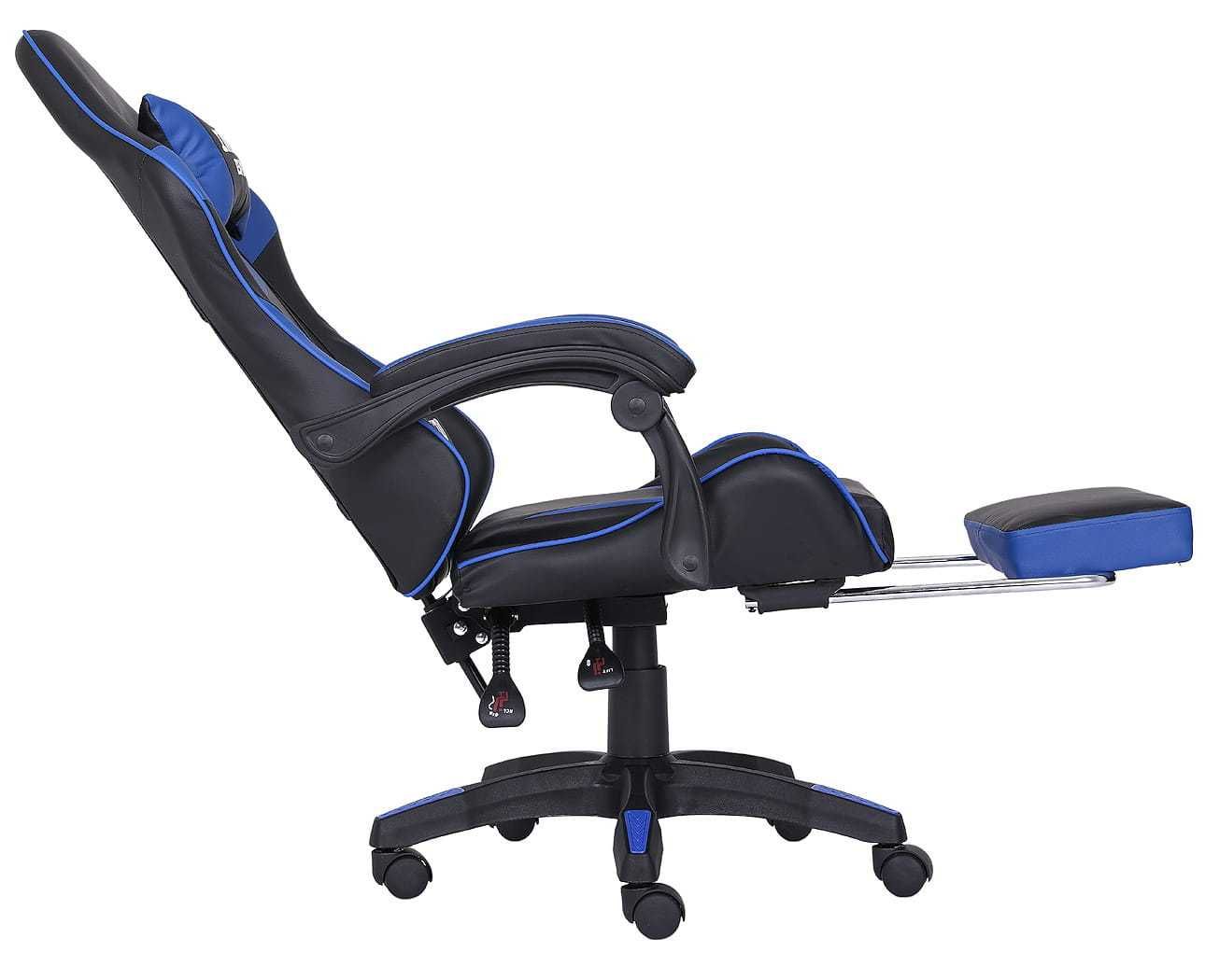 Fotel Gamingowy z podnóżkiem INFINI ESPACE Blue