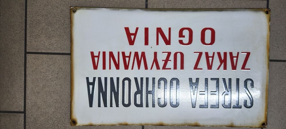 Tablica emalia z Prlu