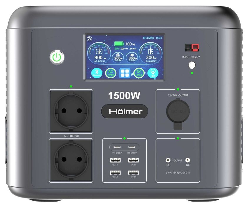 Портативна зарядна станція 1280Вт/г Hölmer FCS1500