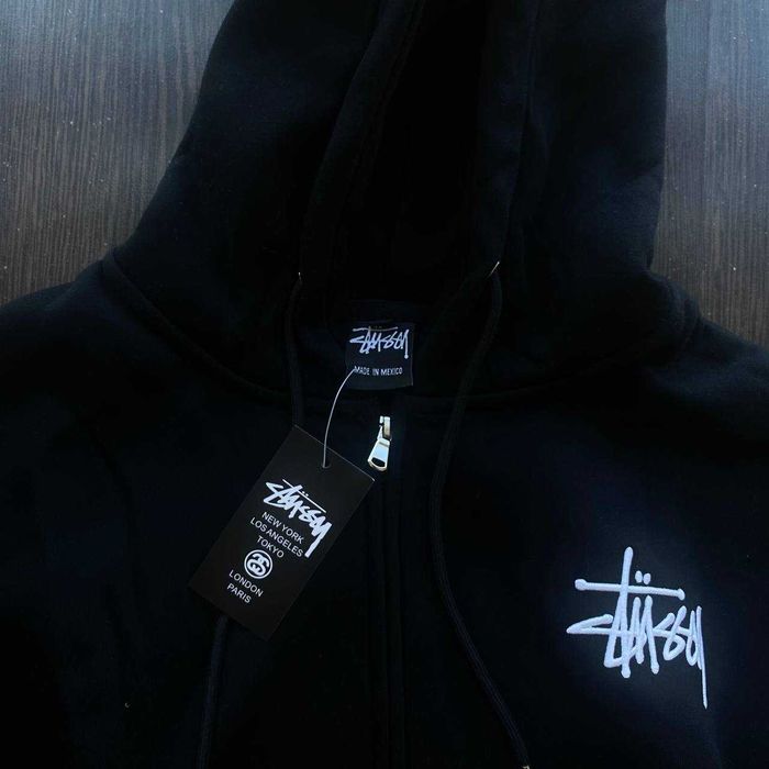Зіп-худі Stussy зимня (чорна)
