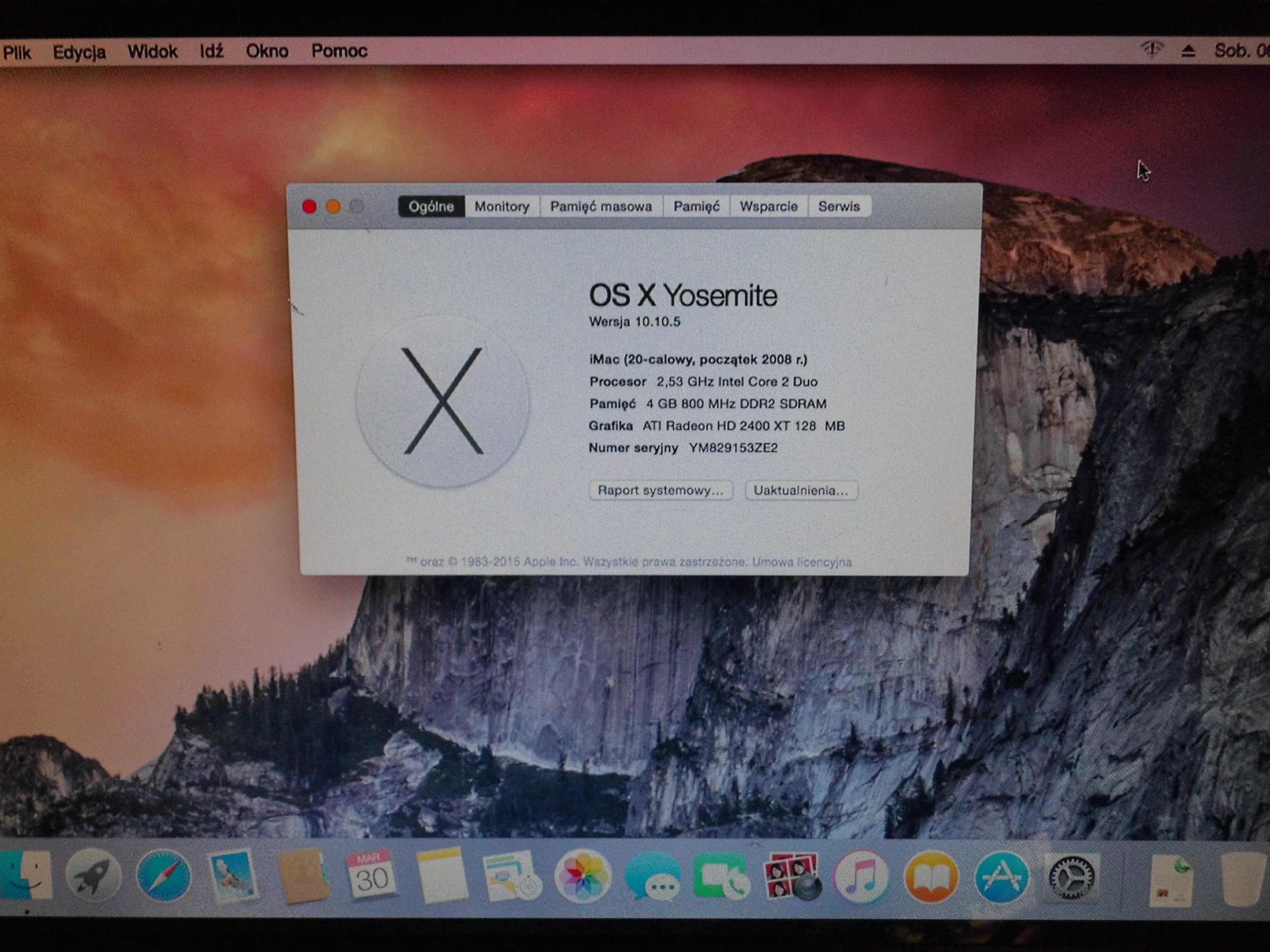 Imac, macbook dysk 2,5 sata z systemem