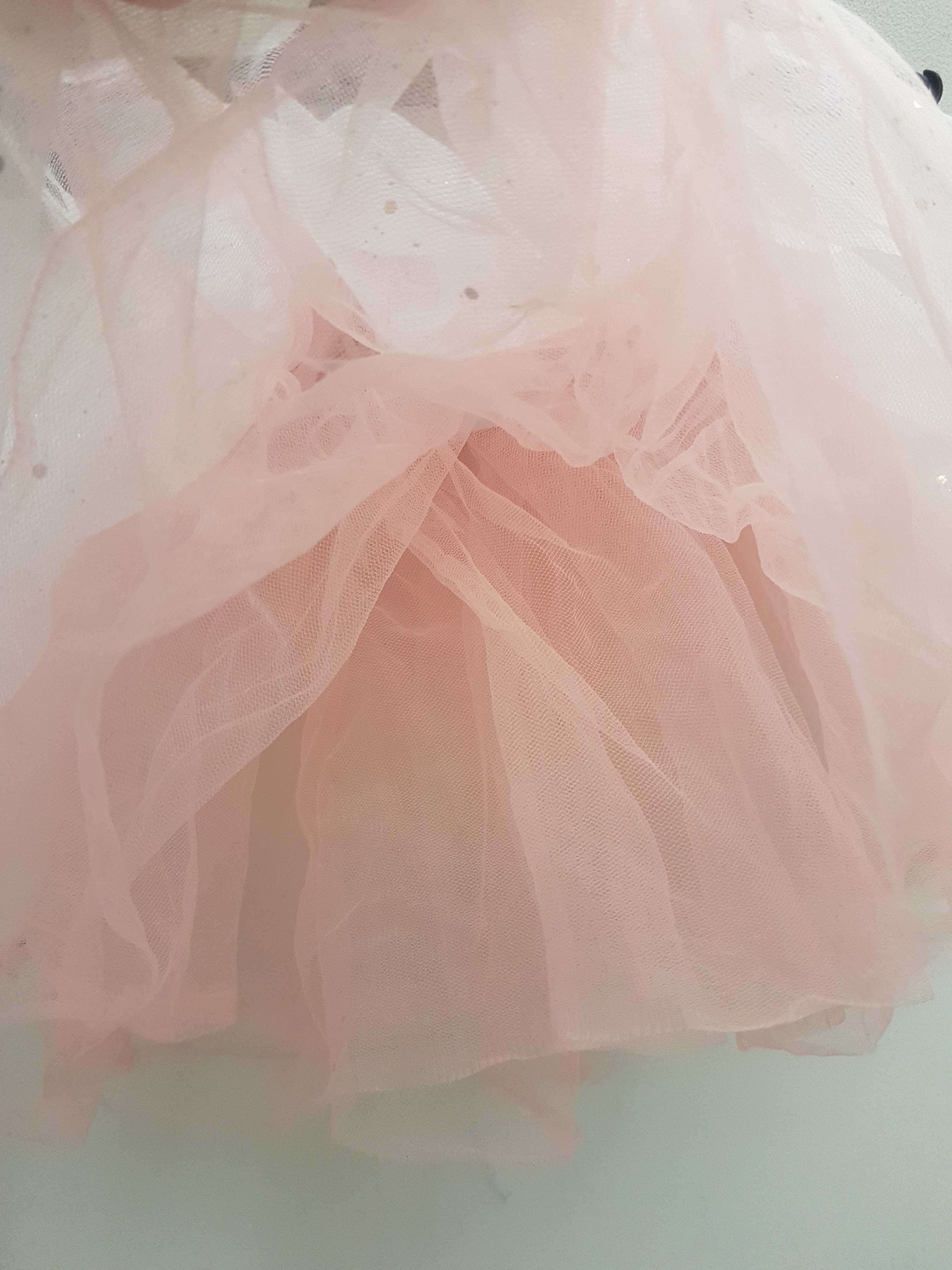 Spódnica tiulowa różowa H&M rozmiar 110 - 128 cm A1514