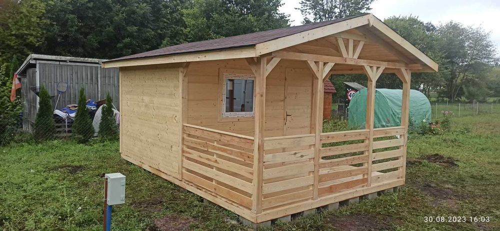 domek letniskowy TOKIO 15m2 drewniany na działkę