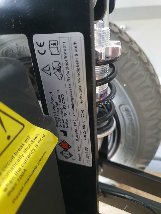 Wózek inwalidzki elektryczny B i B 8350 samba siedzisko 46 cm -12