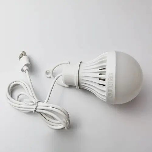 Переносная светодиодная лампочка USB 5w для повербанка, ноутбука