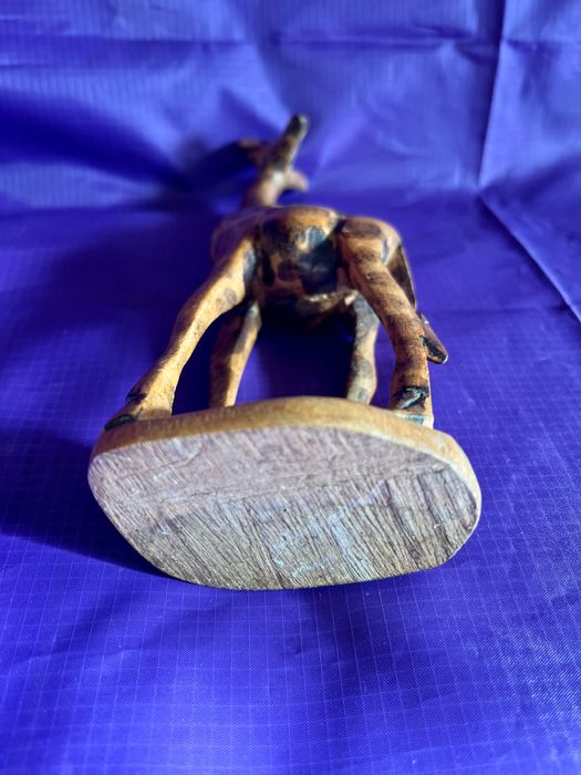 SZTUKA Afryki Rzeźba Afrykańska żyrafa