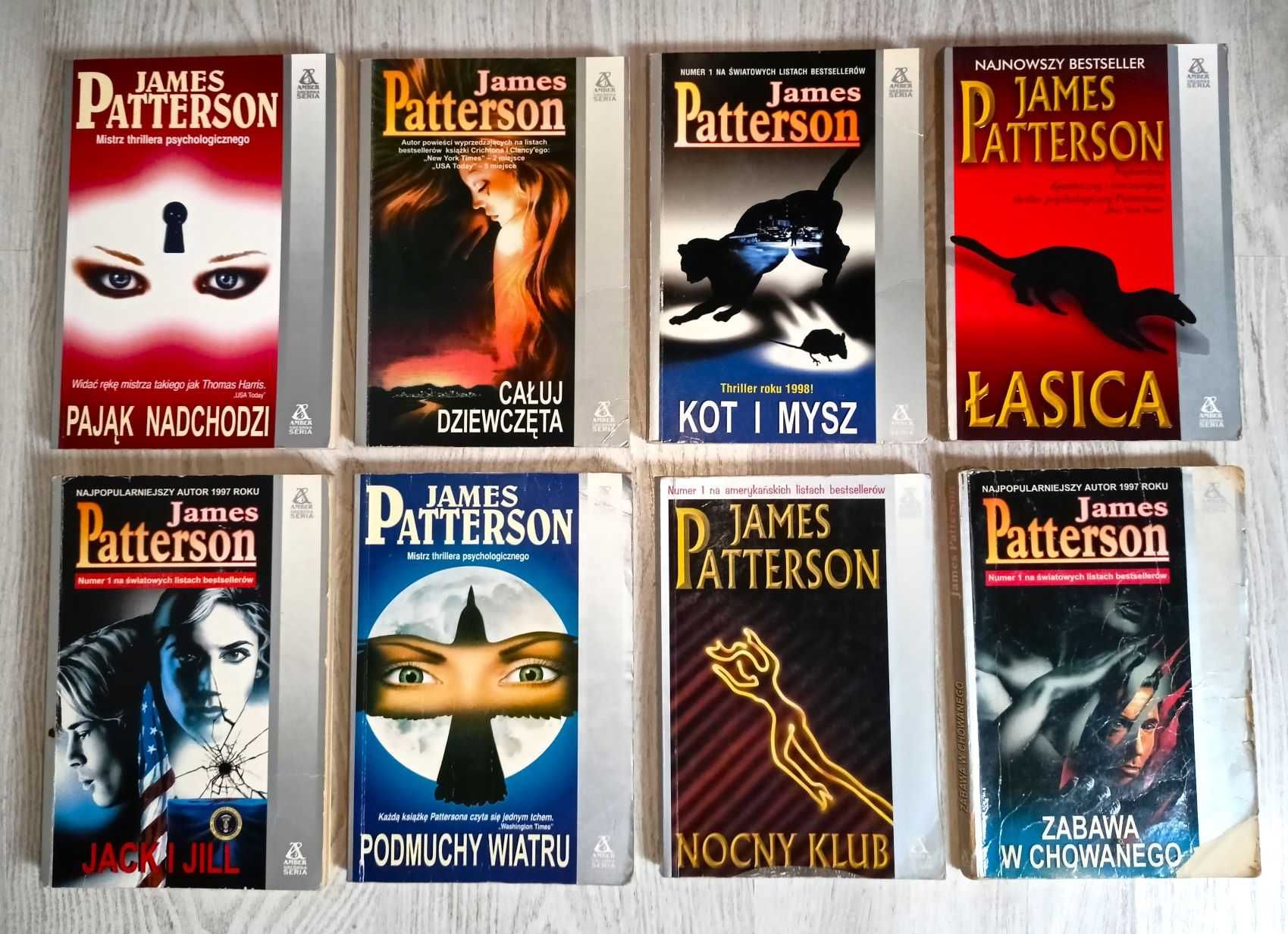 8x Patterson Pająk nadchodzi Całuj dziewczęta Kolekcjoner Jack i Jill