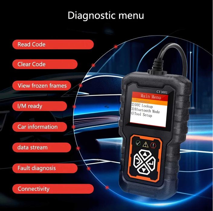 Skaner diagnostyczny OBD2 uniwersalny tester kasowanie błędów CY3001