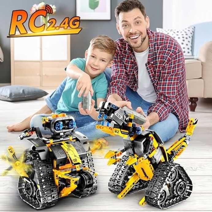 Robot do budowania zabawka 5w1 z aplikacją pilotem zdalnego sterowania