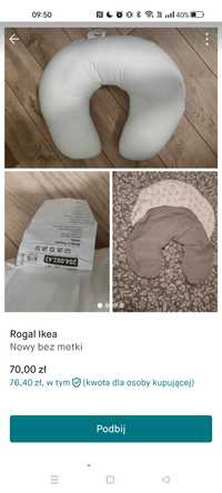 Rogal do karmienia Ikea