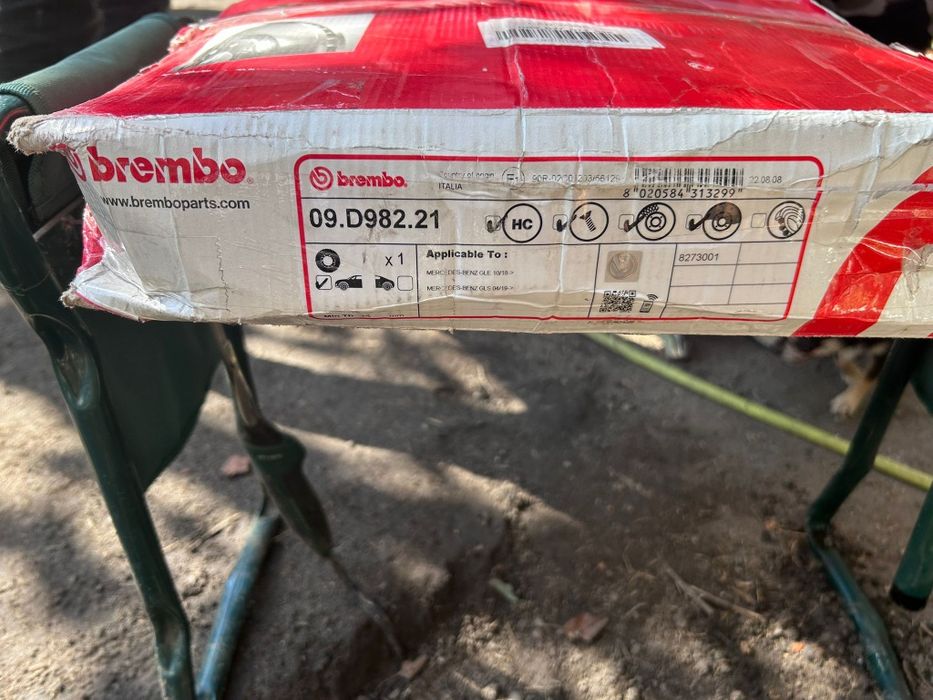 Brembo 09.D982.21 – komplet 2 szt. tarcz ham przd merc gle gls