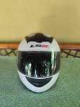 Kask motocyklowy LS2 XXL biały pełny homologacja Europa