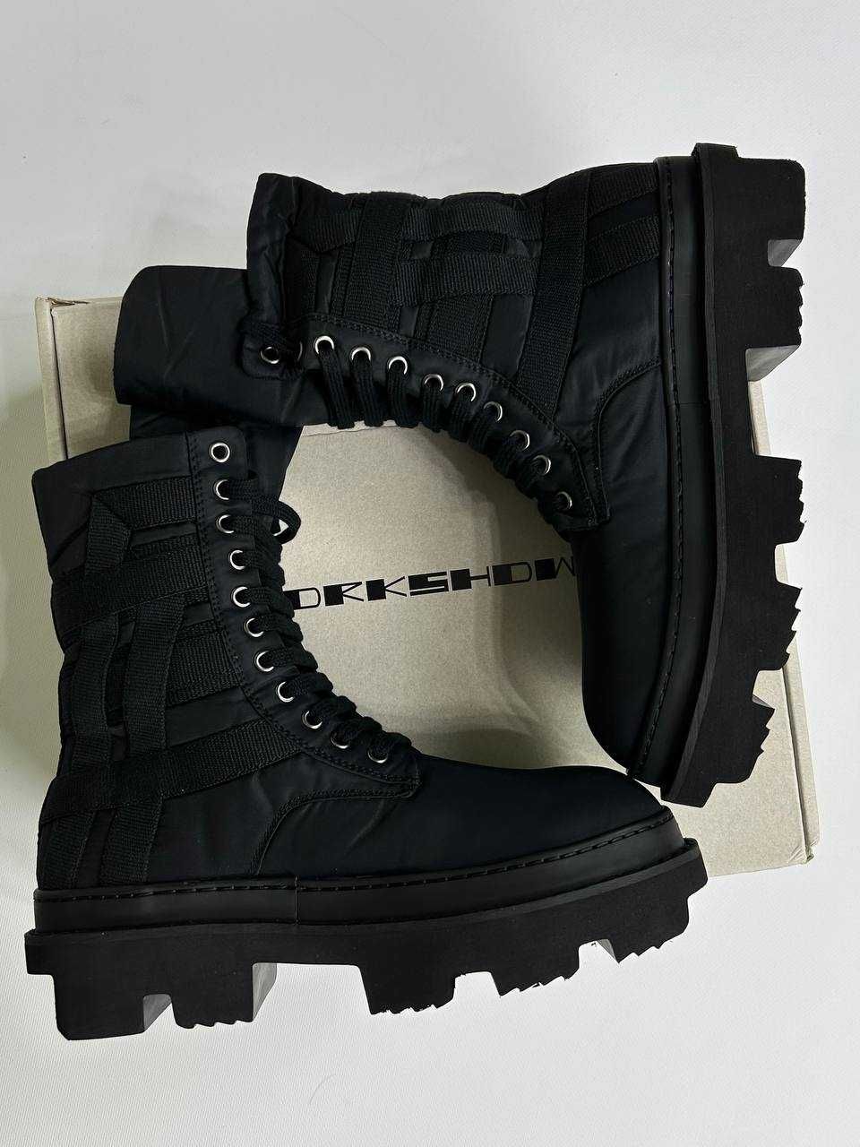 Rick Owens Bozo Tractor Boots боти черевики чорні черные DRKSHDW 43 41
