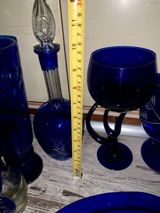 Ваза графин кувшин   блюдо селедочницв кобальт