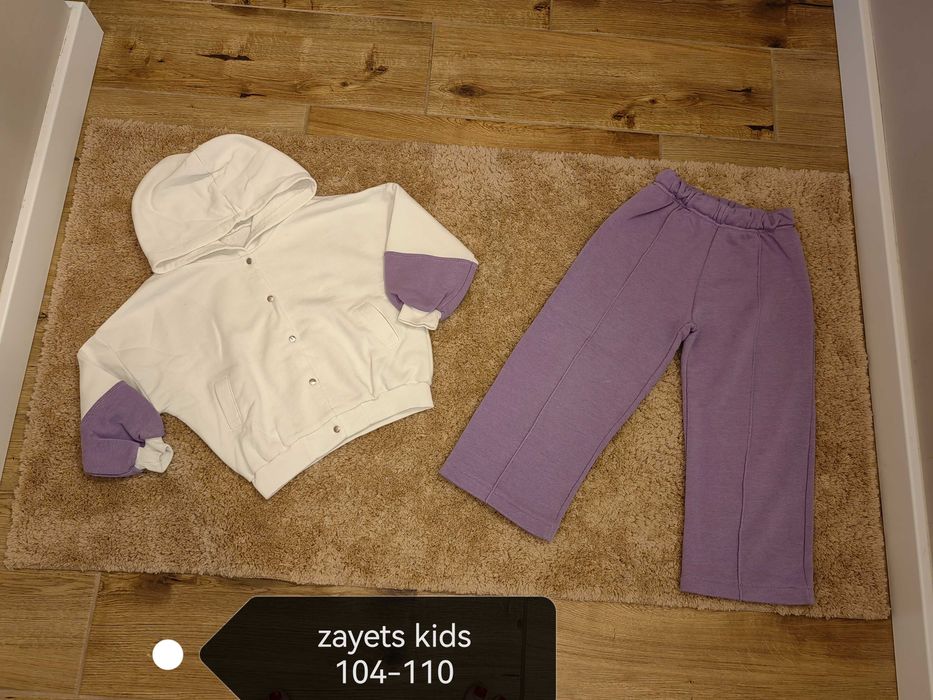 Костюмчик леопардовий для дівчинки zayets kids на флісі світшот  zara