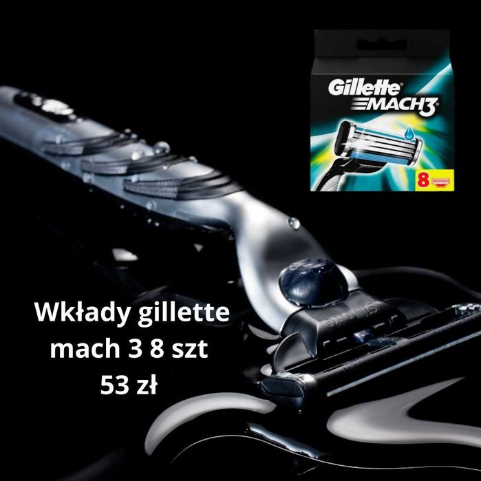 Wkłady do golenia Gillette Mach 3 8szt x10 Oryginalne