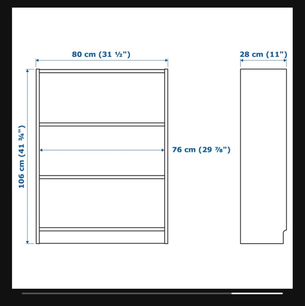 2 estantes ikea brancas