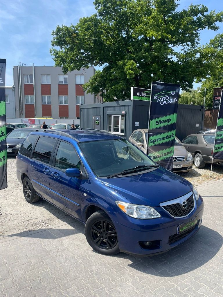 Mazda MPV 2.0d// klima// 6 os. // hak// opłaty// alu// zamiana